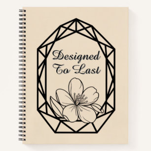 Cuaderno Arco geométrico moderno   Boda minimalista