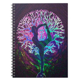 Cuaderno Arco iris de la paz del árbol de la yoga