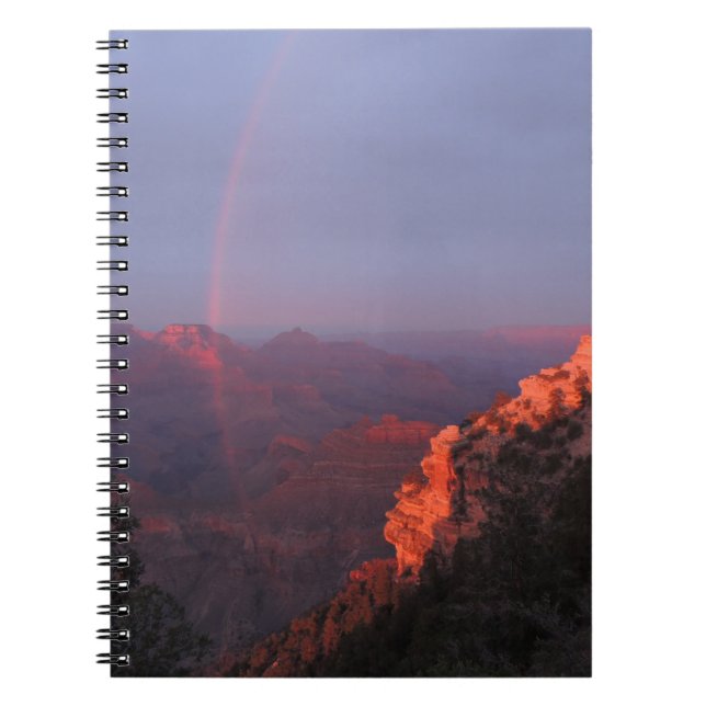 Cuaderno Arco iris de la puesta del sol del Gran Cañón (Frente)