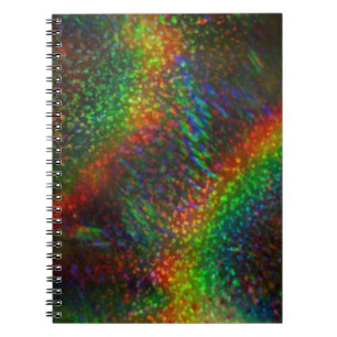 Cuaderno Arco iris olográficos del purpurina de las luces