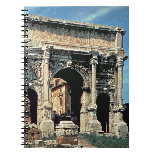 Cuaderno Arco triunfal de Septimius Severus, dedicado (Frente)