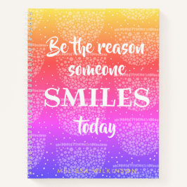 Cuaderno Arcoiris amarillo morado rosado rosado - Añadir tu