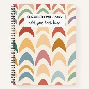 Cuaderno Arcoíris boho acuarela