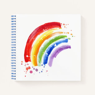Cuaderno Arcoiris de color de agua