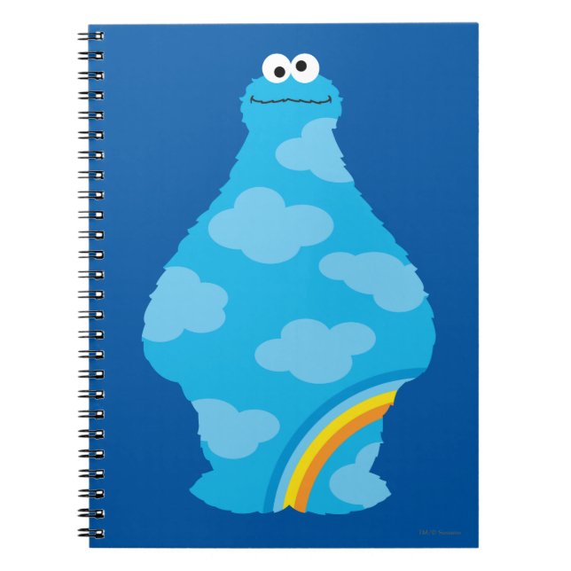 Cuaderno Arcoíris de Cookie Monster (Frente)