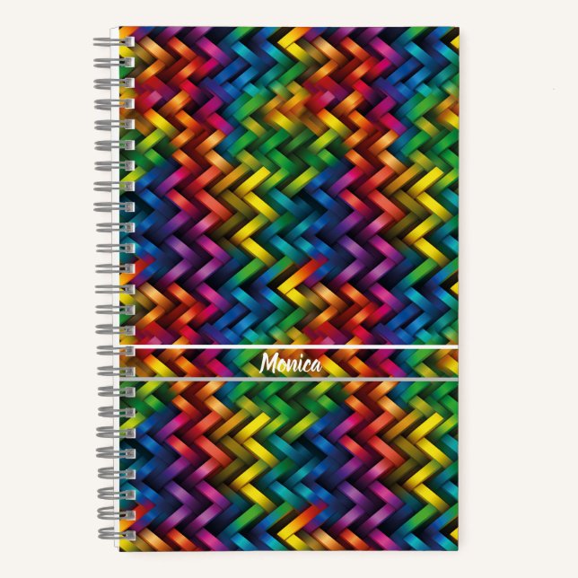 Cuaderno Arcoíris de Geometría Vibrante (Anverso)
