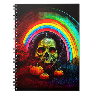 Cuaderno Arcoiris De Halloween Del Mal