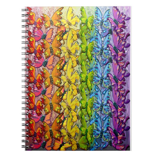 Cuaderno Arcoiris de mariposas (Frente)