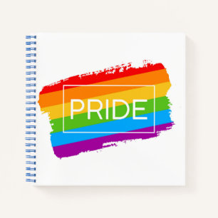 Cuaderno Arcoiris de pincel de orgullo