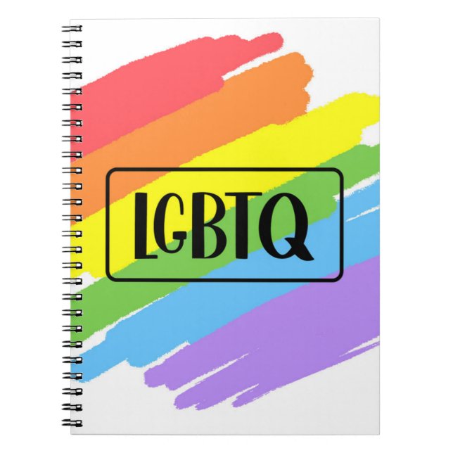 Cuaderno Arcoiris de pinceles LGBTQ (Frente)