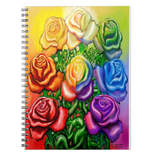 Cuaderno Arcoiris de Rosas