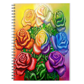 Cuaderno Arcoiris de Rosas