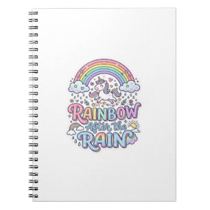 Cuaderno Arcoíris de Unicornio Después de la Lluvia Tipogra
