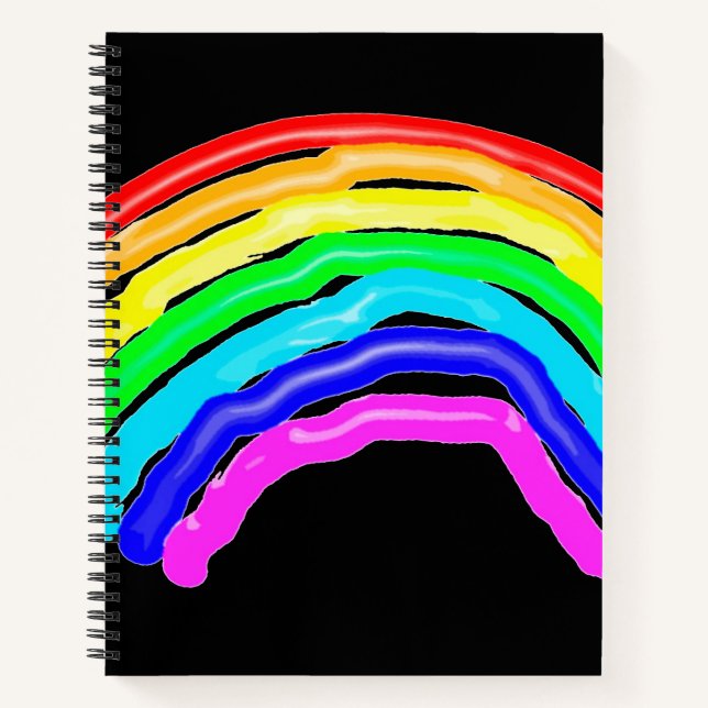 Cuaderno Arcoiris dibujado (Anverso)