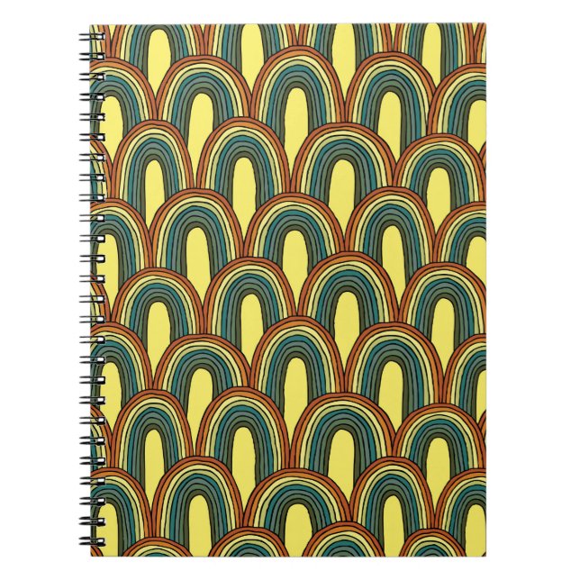 Cuaderno Arcoiris dibujado a mano: Encanto de la Vieja Seam (Frente)