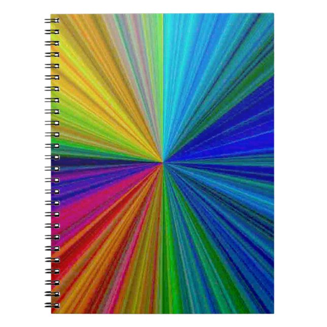 Cuaderno Arcoiris gradiente circular (Frente)