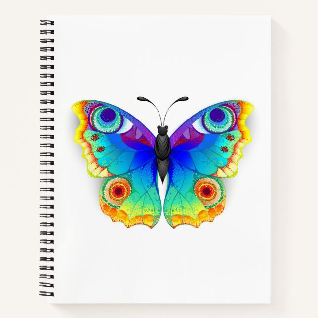 Cuaderno Arcoiris mariposa Peacock Eye (Anverso)