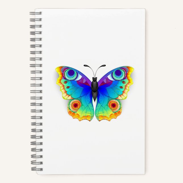 Cuaderno Arcoiris mariposa Peacock Eye (Anverso)