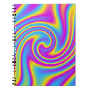 Cuaderno arcoíris ondulado