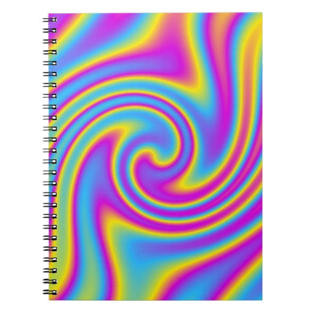 Cuaderno arcoíris ondulado (Frente)