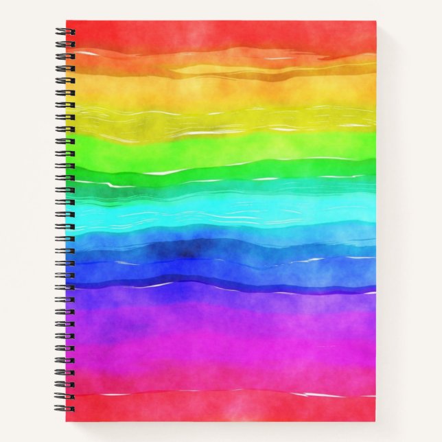 Cuaderno Arcoiris pintado (Anverso)