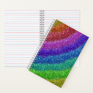 Cuaderno Arcoiris Purpurinas