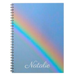 Cuaderno Arcoiris real natural personalizado