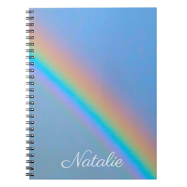 Cuaderno Arcoiris real natural personalizado (Frente)