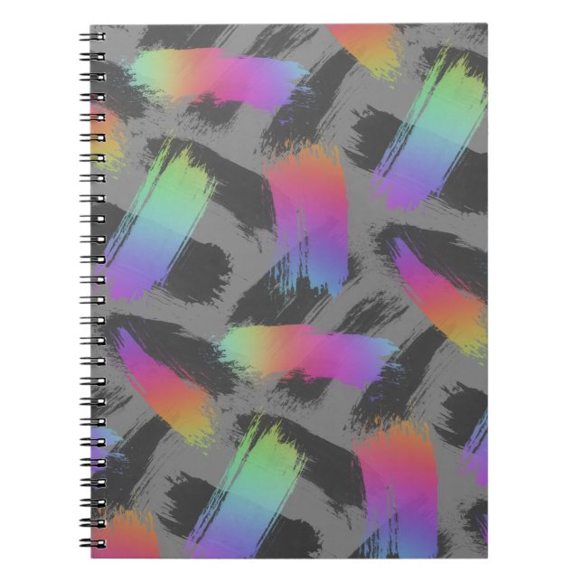 Cuaderno arcoíris retro radical : (Frente)