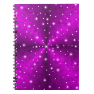 Cuaderno Arcoiris rosa en óptica de cuero de piel de elefan