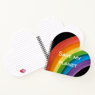 Cuaderno ARCOÍRIS Salva mi planeta (personalizable)