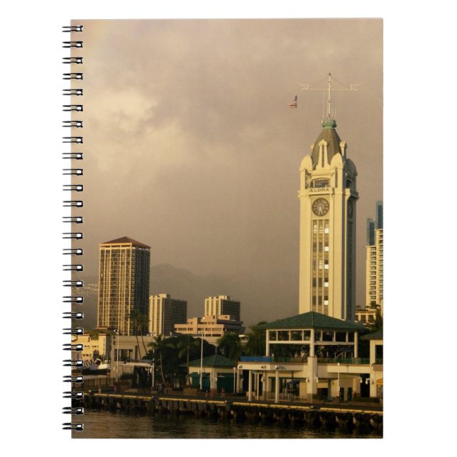 Cuaderno Arcoíris sobre Honolulu, Hawái, EE. UU. 2 (Frente)