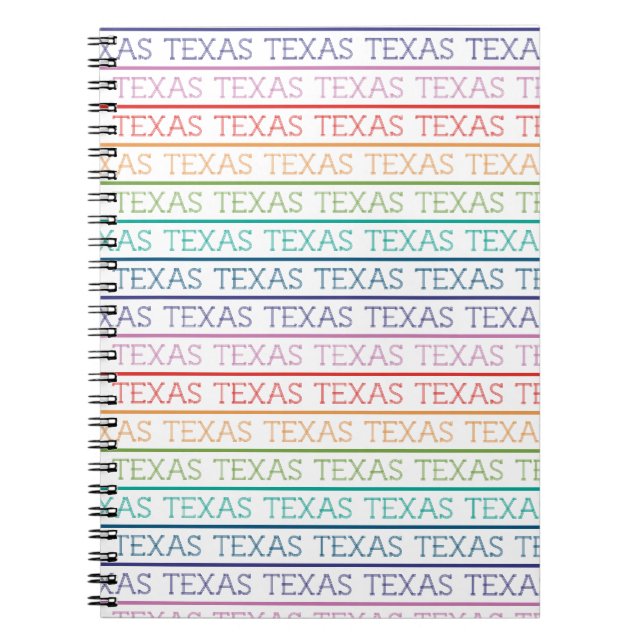 Cuaderno Arcoiris Texas, Texas (Frente)