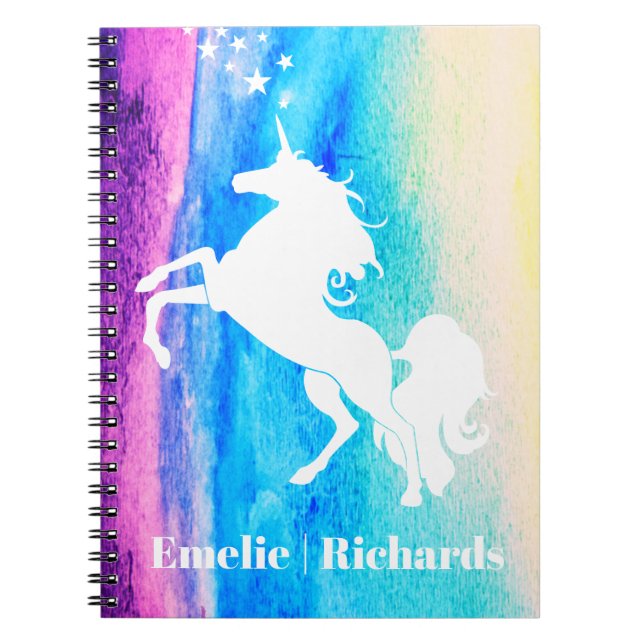 Cuaderno Arcoiris Unicornio (Frente)