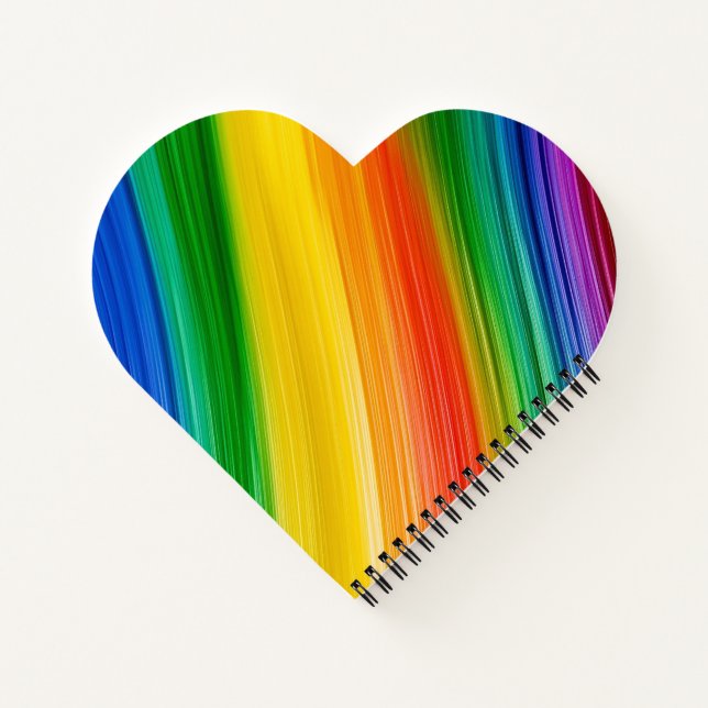 Cuaderno Arcoíris vibrante de colores (Reverso)