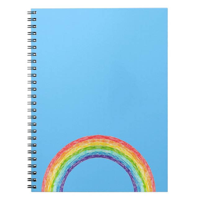 Cuaderno Arcoiris y cielo azul (Frente)