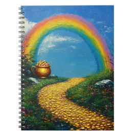 Cuaderno Arcoiris y olla de oro en el Día de San Patricio
