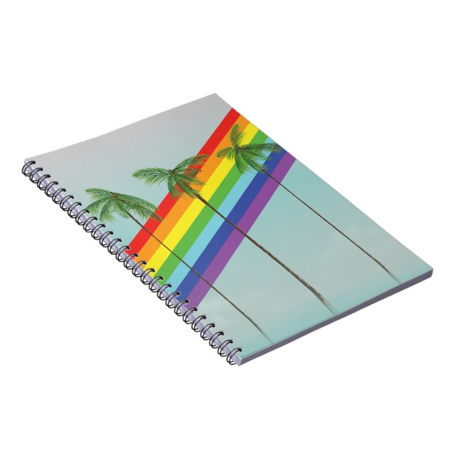 Cuaderno Arcoíris y Palmeras (Lado Derecho)