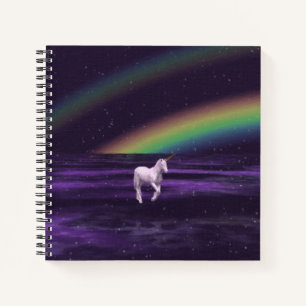 Cuaderno Arcoiris y unicornio