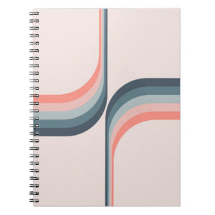Cuaderno Arcos coloridos de estilo retro