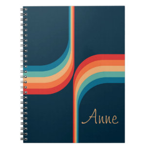 Cuaderno Arcos coloridos de estilo retro