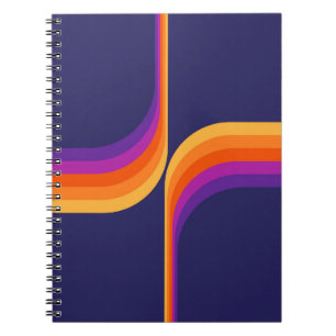 Cuaderno Arcos coloridos de estilo retro