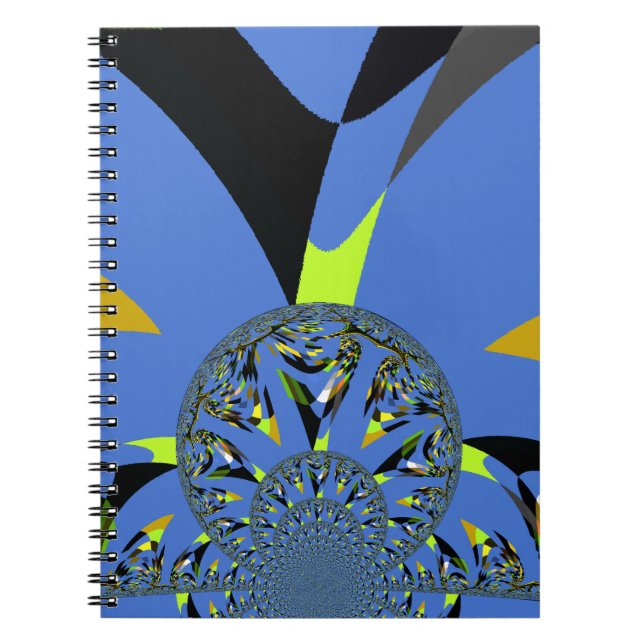 Cuaderno Arcos de Guay con diseño de arte fractal (Frente)