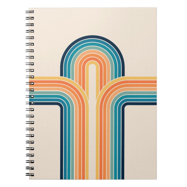 Cuaderno Arcos triple retro coloridos (Frente)
