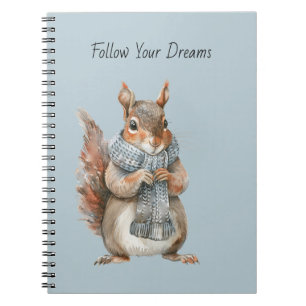 Cuaderno Ardilla Azul Sigue Tus Sueños