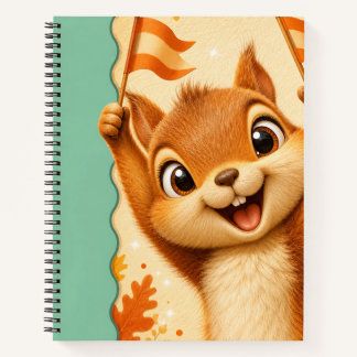 Cuaderno Ardilla con bandera