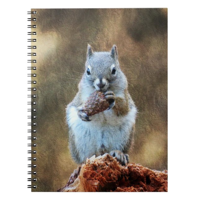 Cuaderno ardilla con cono de pino (Frente)