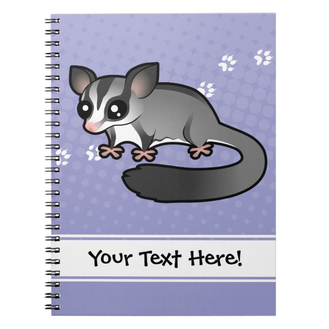 Cuaderno Ardilla del azúcar de dibujos animados (Frente)