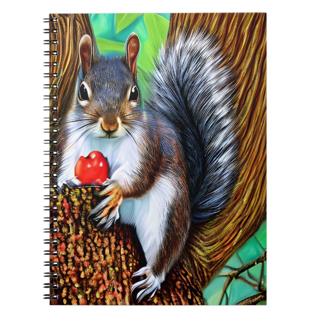 Cuaderno Ardilla en el árbol con fruta-47566 (Frente)