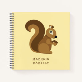 Cuaderno Ardilla Niño Lindo Bosque